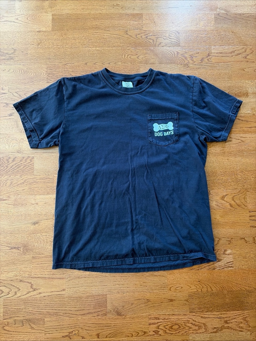 Delta Sigma Phi Dog Days T Shirt Short Sleeve Tee Crew Black Comfort Colors 2022